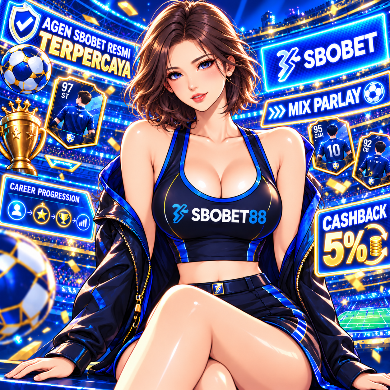 Banner identitas game SBOBET88 Football Career Simulator